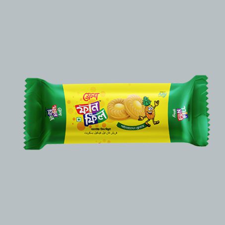 Fresh Fun Fill Sandwich Cream Biscuits pineapple 40 gm